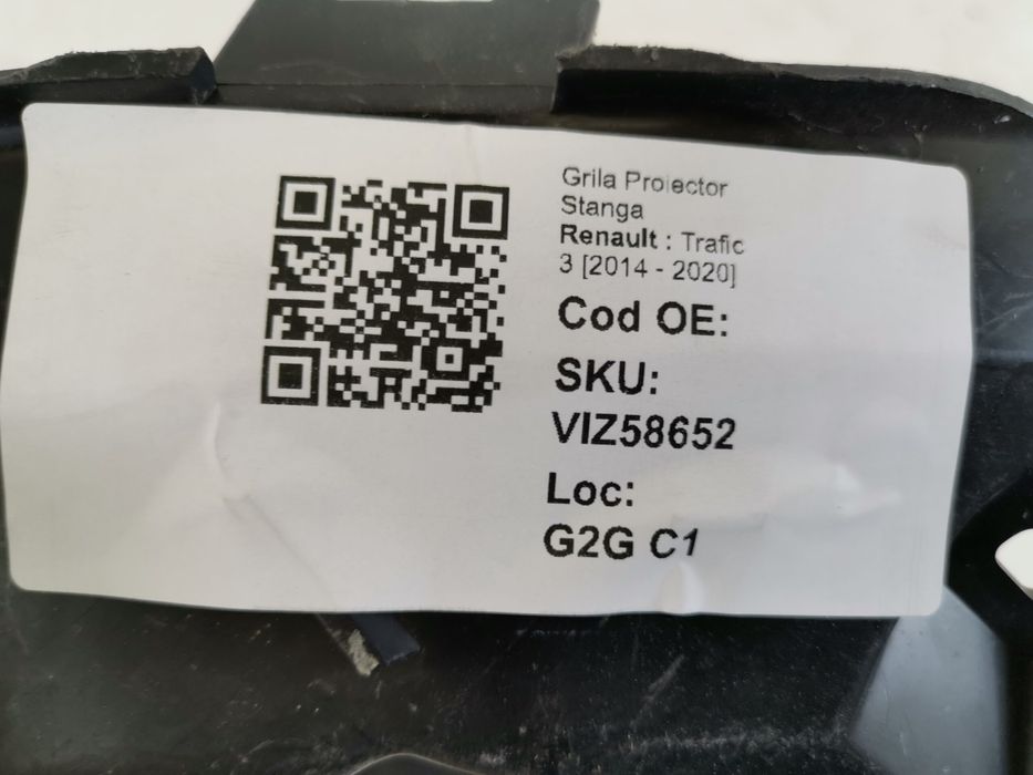 Рено Трафик 3 / Renault Trafic 3 [ - ] Ляв проекторен капак/решетка, о