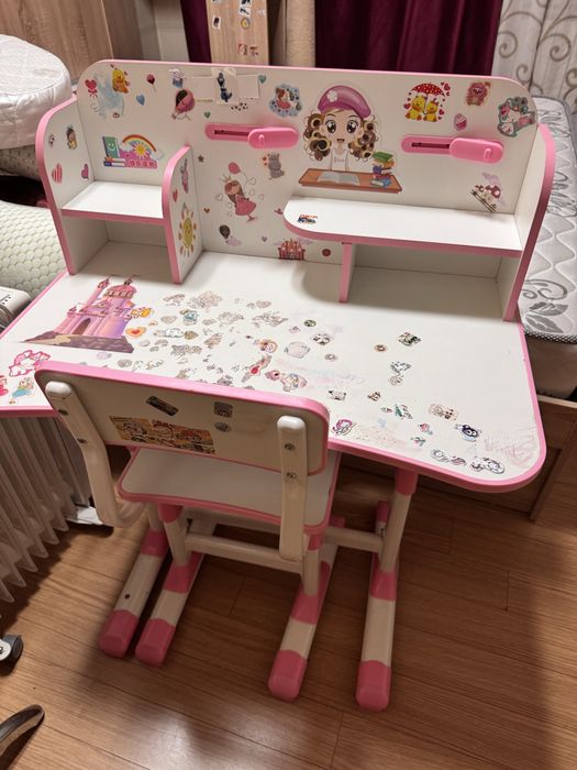 Растущий столик и стульчик ( парта)
