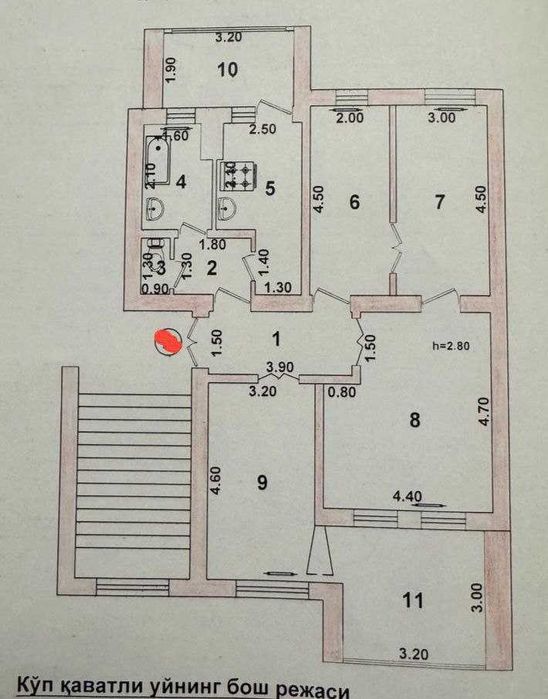 Набережная Анхора! Продам квартиру 4/4/5/ 100 метров, высокопотолочка