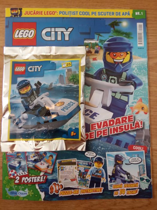 Seturi Lego city mici (foil bags) noi, sigilate, cu reviste