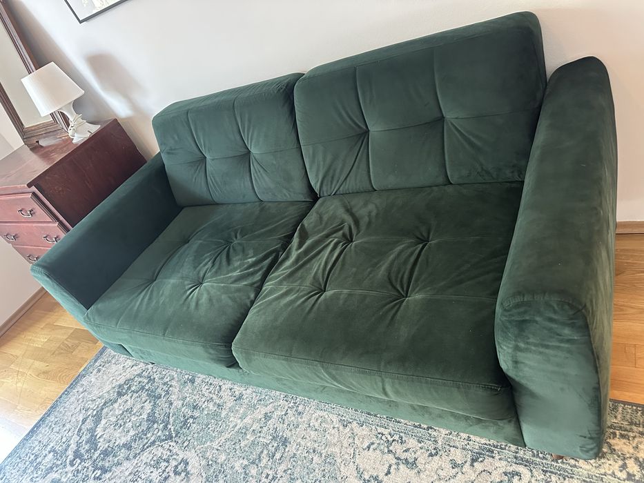Canapea fixă 2 locuri vedre smarald