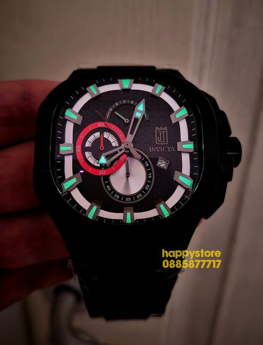 часовник INVICTA Jason Taylor Limited edition Black 60 mm, Инвикта нов