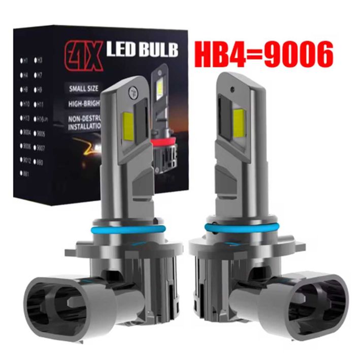 LED Диодни крушки за фарове- 9006/HB4, DC 12V, 10600LM, 6500K.