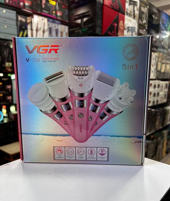 VGR Удаление волос Профессиональный Эпилятор Электрический Ноги Тело А