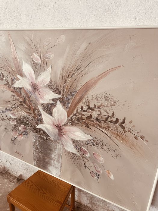 Голяма авторска картина – ръчно рисувана, 145 × 125 см