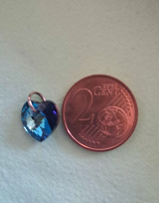 Сърце Swarovski със злато