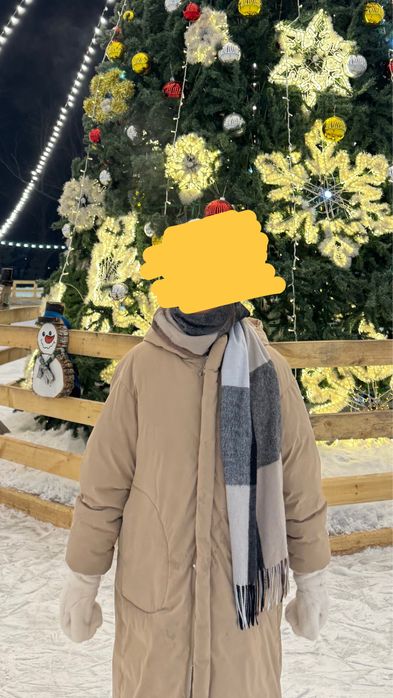 Зимняя куртка, длинная.