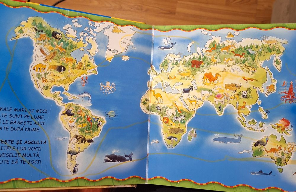 Carte interactiva cu animalele