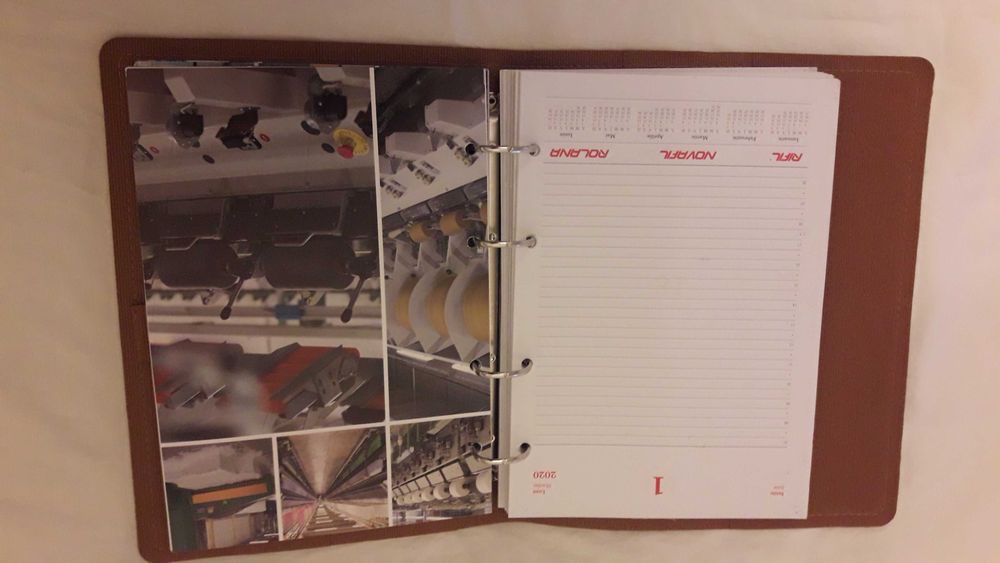 Caiet mecanic/agenda A5, patru inele