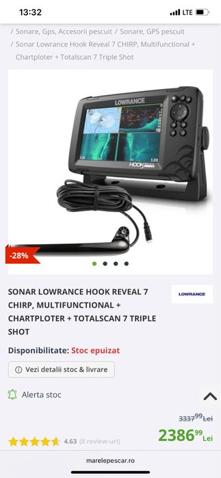 Sonar pescuit Lowrance Hook Reveal 7