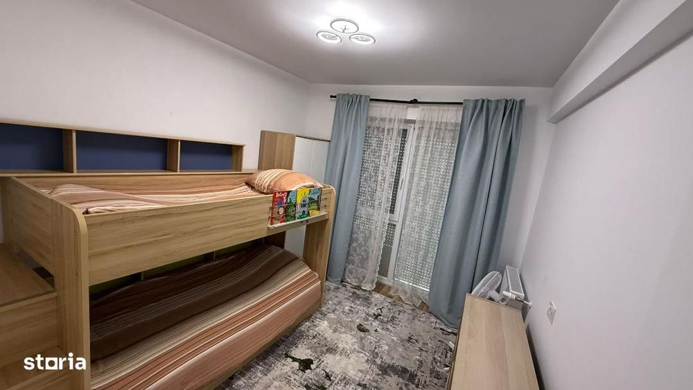 3 camere,2 dormitoare,2 bai, mobilat,utilat,parcare