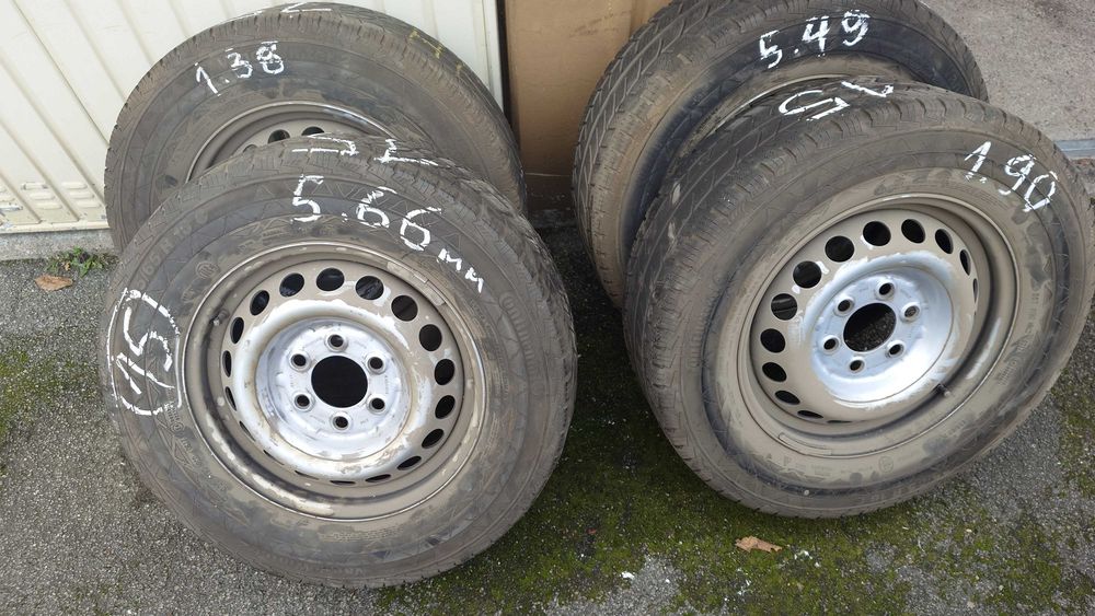 ПАКЕТ ЦЕНА Бусови стоманени джанти гуми Mercedes Sprinter Ducato Boxer Jumper Crafter Ford