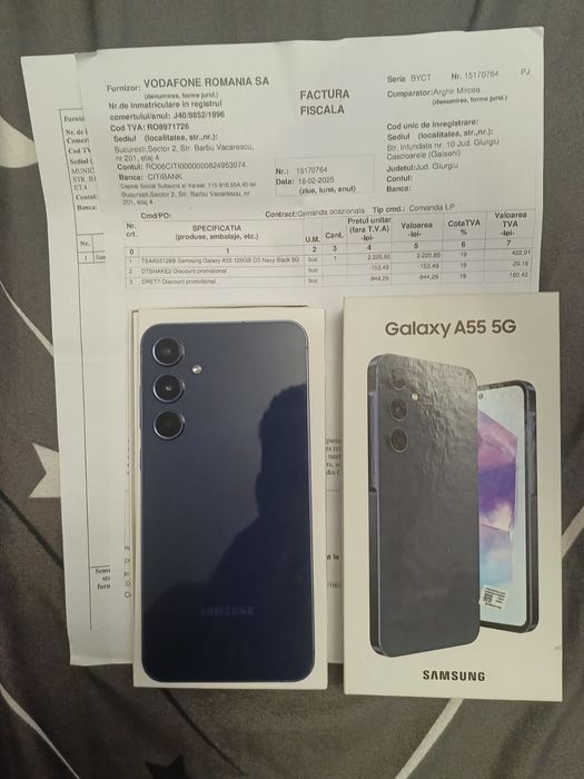 Samsung A 55 5g ca nou