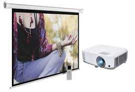 Экран для проектора (моторизированный) (3,0 x 2,0 м)