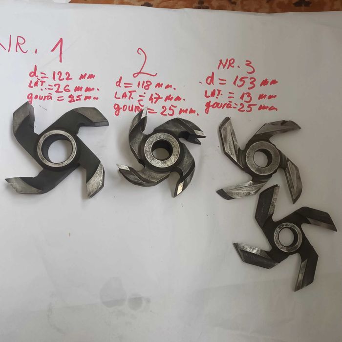 Freze pentru pvc d.ax30mm.