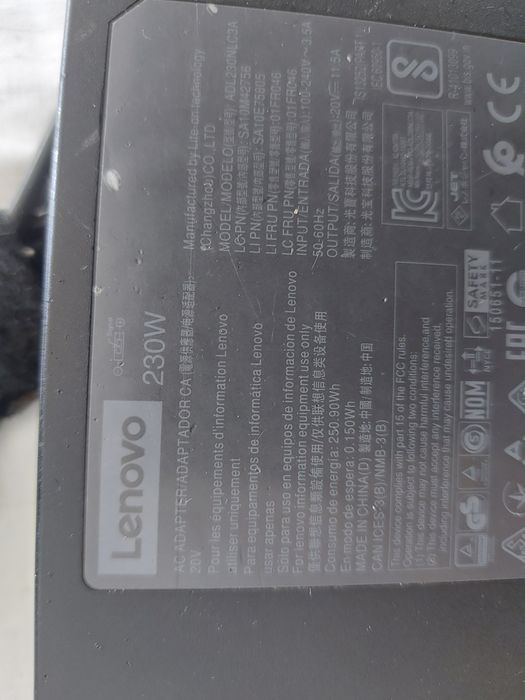 Încărcator Lenovo 230W 20V 11,5A