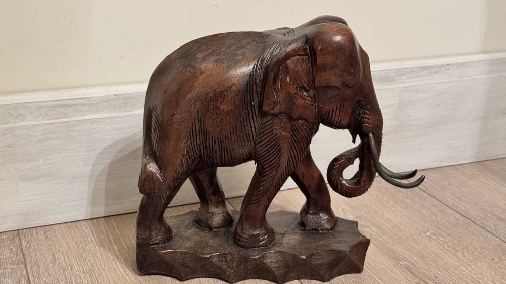Масивен дървен слон– 1.520кг