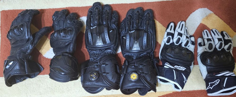 Manusi Knox, Alpinestars SPX Aircarbon v2, Alpinestars GP3PRO, Knox ha