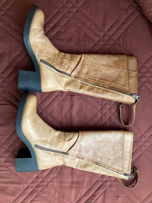 Дамски ботуши естествена кожа