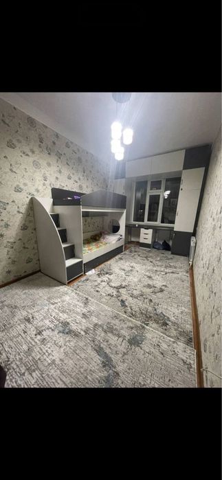 Сергили 6а. 3/3/7 85м2 евро ремонт все разделный с мебелю техника