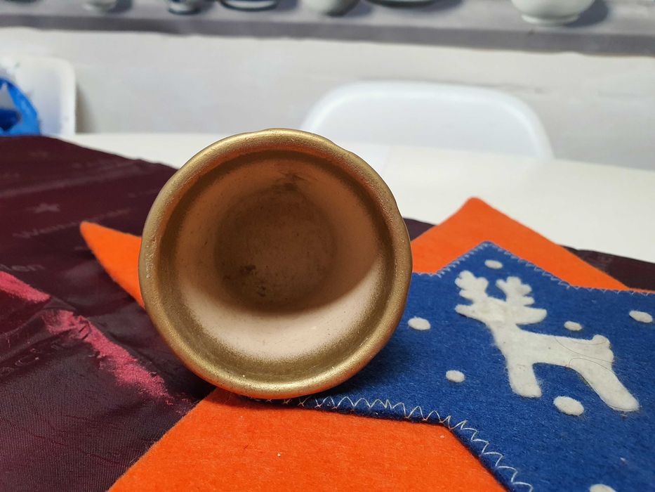 Mini ghivece aurii de Craciun