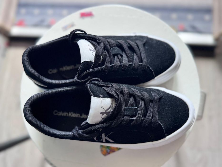 Calvin Klein Flatform / sneakers de piele , marimea 35