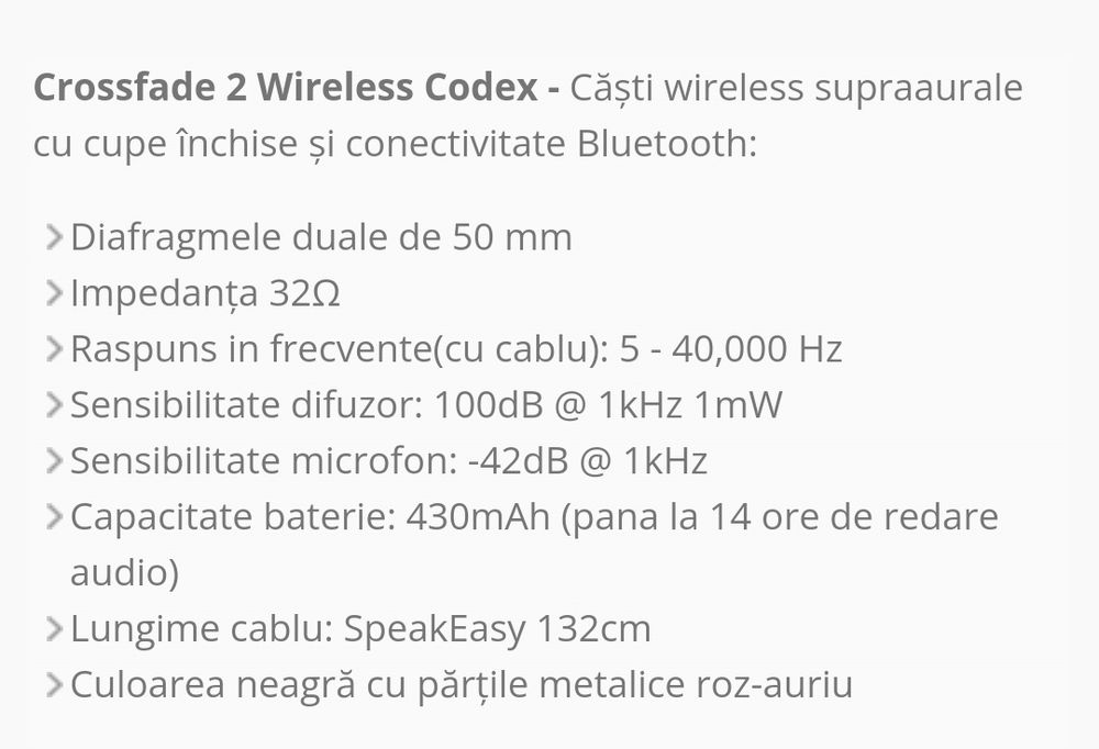 Casti V-moda 2 crossfade