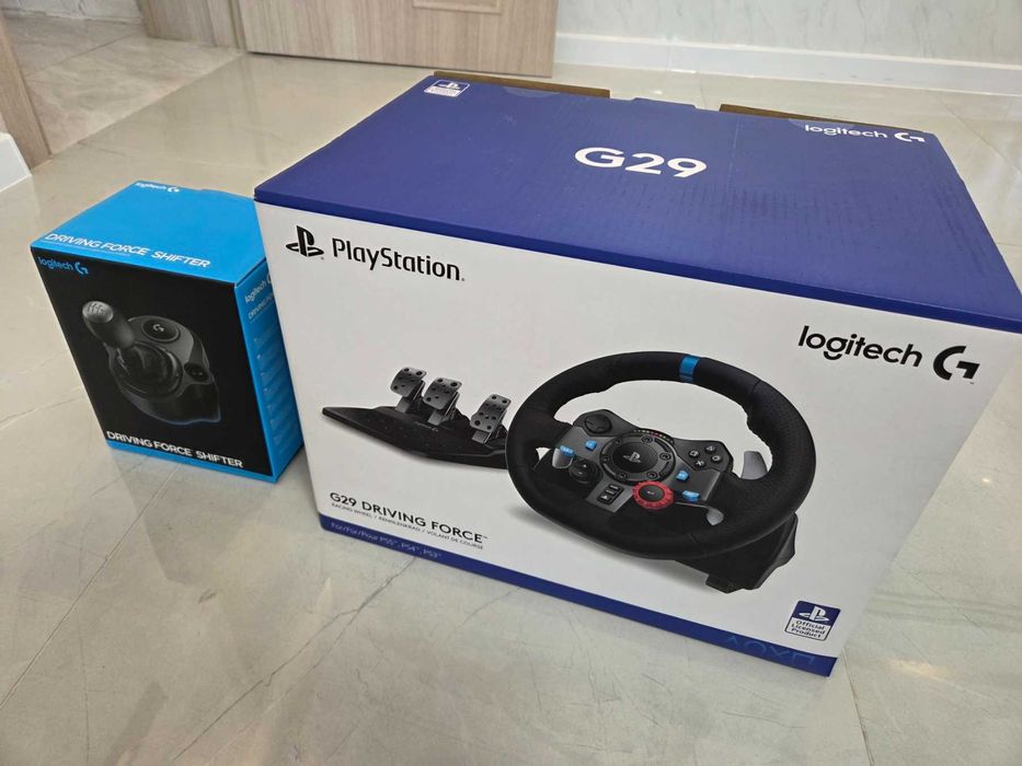 Logitech G29 волан + педали + скоростен лост - PC и Playstation