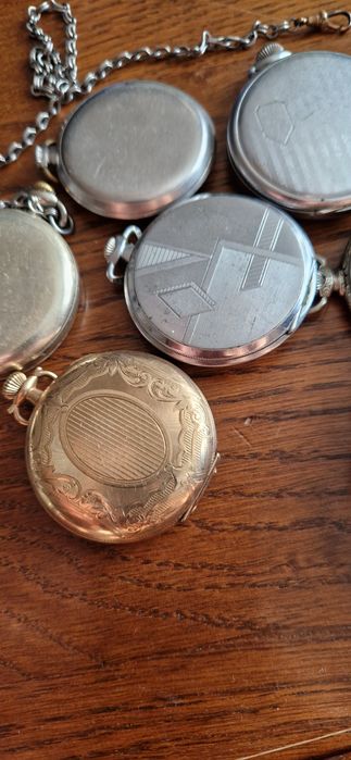 Lot  9 ceas buzunar omega elgin eweco simon pwc suab swiss made