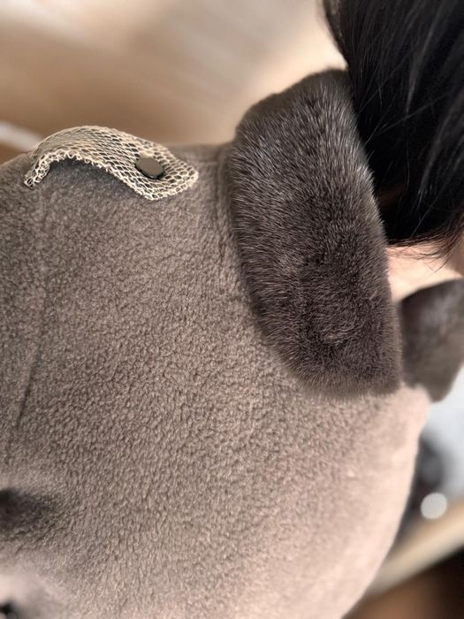 Пальто зимнее цигейка