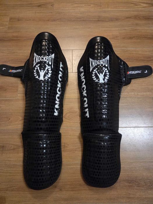 Tibiere protectii tibie picior Knockout NOI kickbox MMA sparring   noi, nefolosite!
