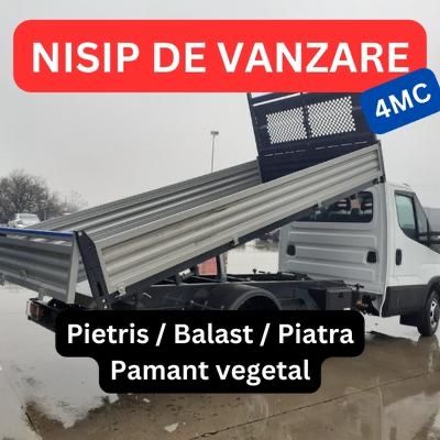 Oferta la 4 mc nisip balast pietris(bragadiru,clinceni,domnesti,bacu)