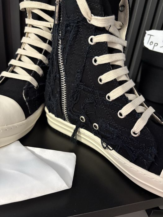 Rick Owens Ramones Denim Slashed