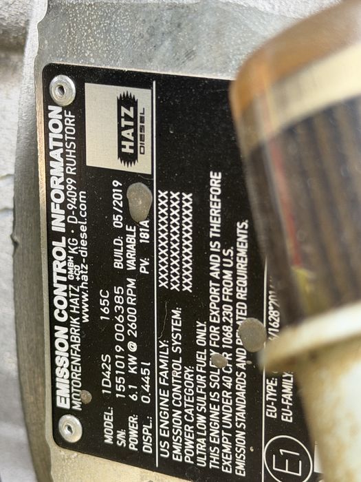 Cilindru compactor Ammann / 750 kg / Motor hatz / 2020 / 104h