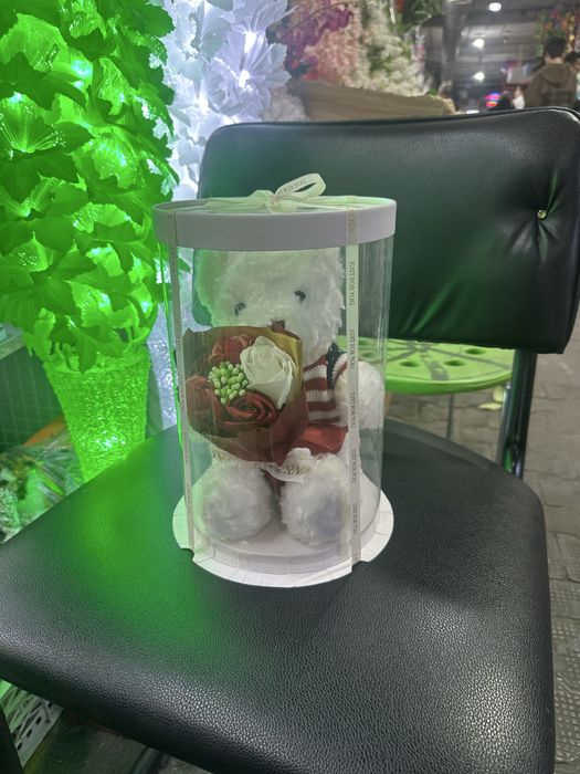 Роза с мишкой подарка Скидка