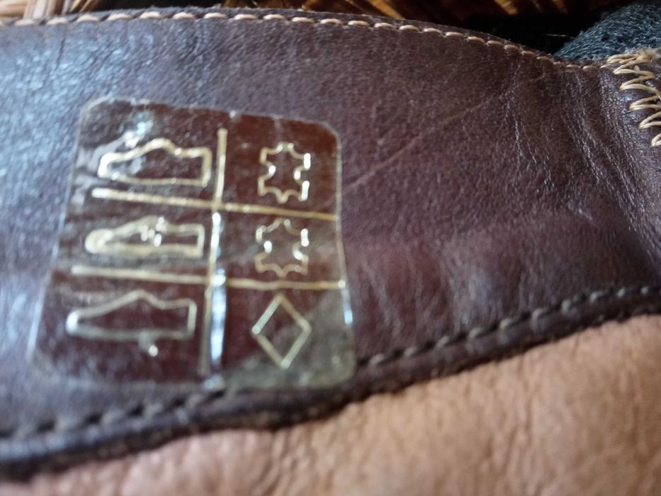 Дамски ботуши естествена кожа номер 39 кафяви