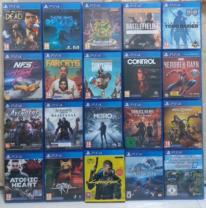 Продам/Обмен Игры/Диски пс4 ps4 пс5 ps5