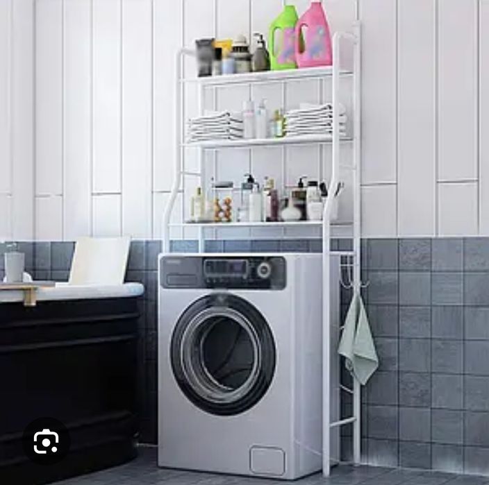 Полка стеллаж для стиральной машины и унитаза Kir mashina va hojatxona