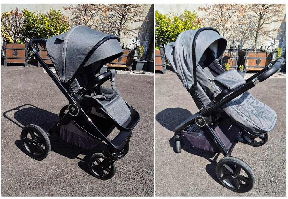 Количка Venicci Upline Slate Grey 2в1  Britax Römer Baby SafеPrо