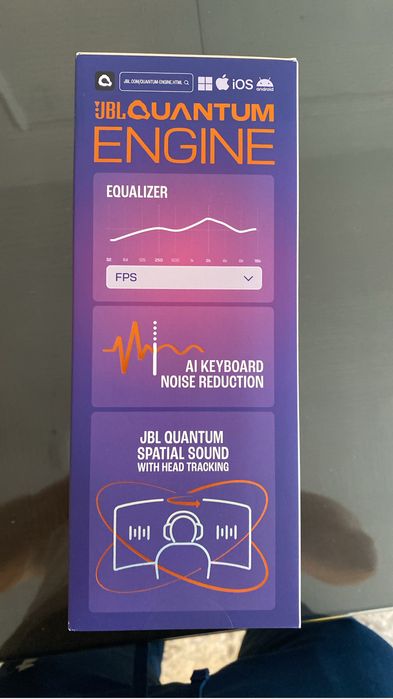 Casti gaming JBL Quantum 950, Negru, wireless, microfon cardioid