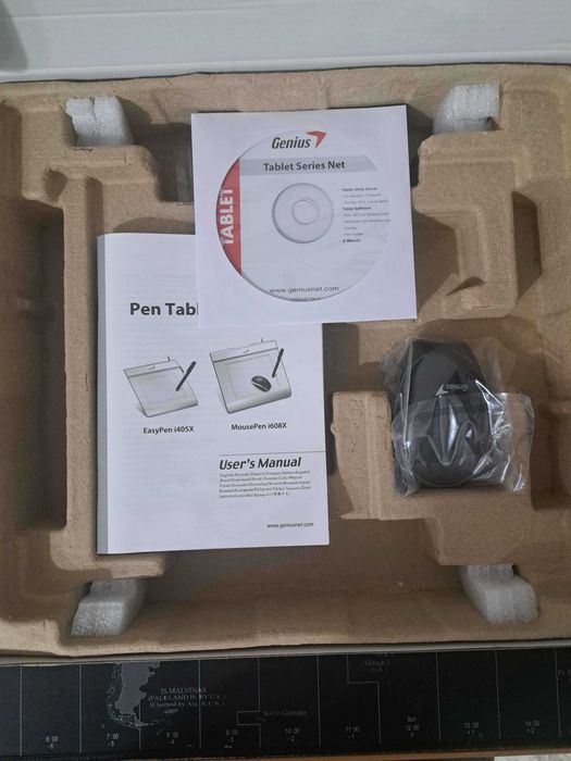 Tableta de desen digitala Genius i608x, Alb