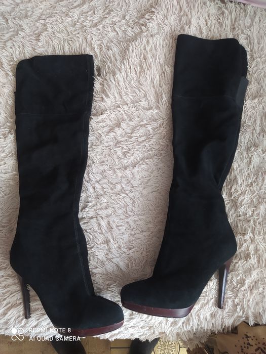 Ботфорты под замшу