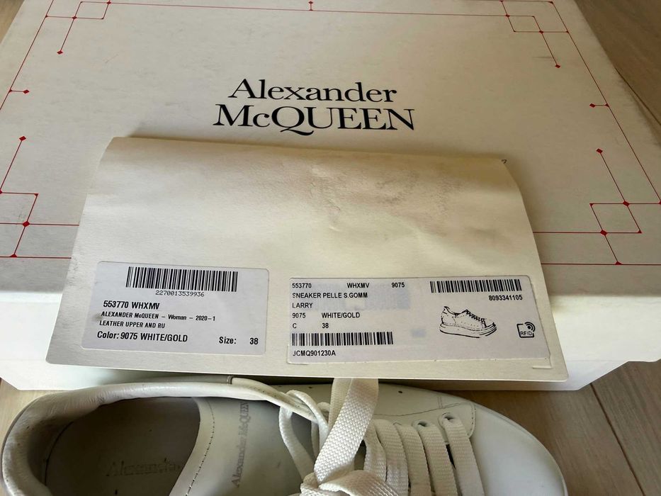 Adidași Alexander McQueen originali, piele, mărimea 38