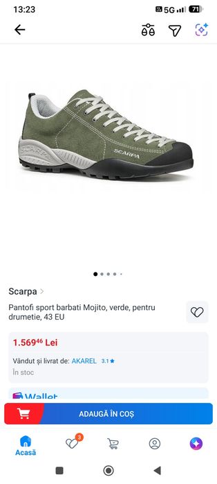 Pantofi trekking Scarpa