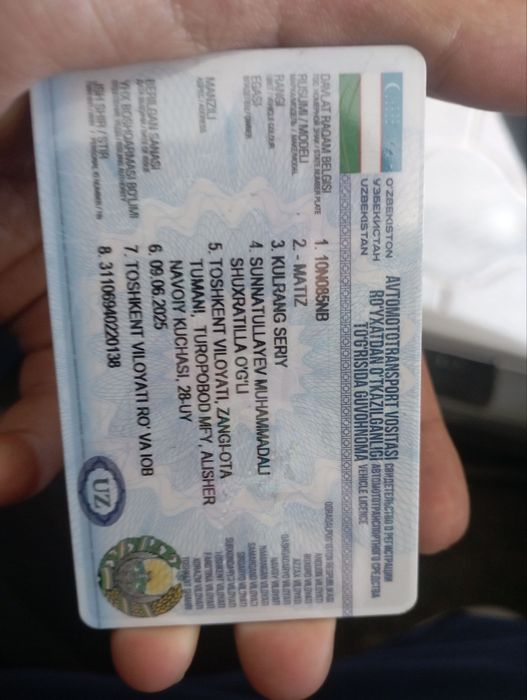 Matiz Best sotiladi yoki arendaga berildi boshiga 1000S 200dan 10 oyga