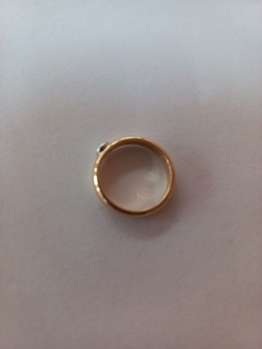 Inel aur 18 K cu diamant (briliant) natural (cod ekymv)