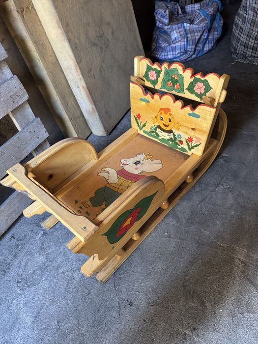 Продам деревянные санки