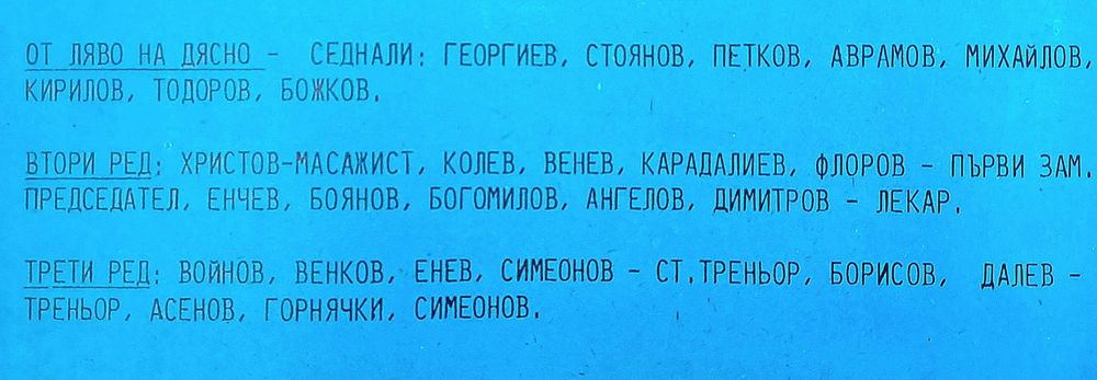 ФК Дунав Русе - календар 1990