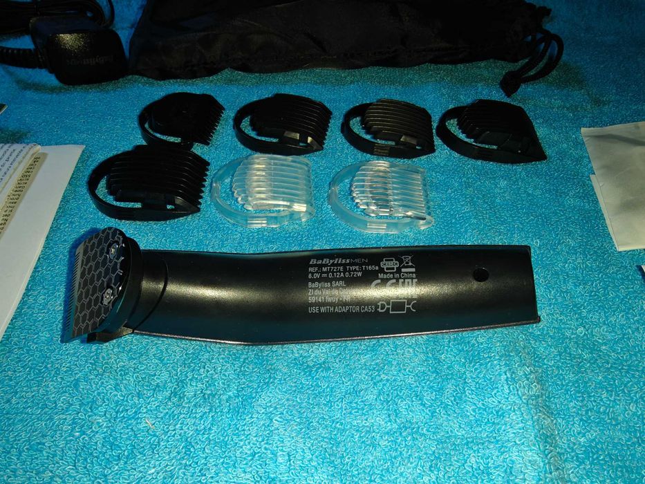 Set aparat de tuns și ras BaByliss MT727E Carbon Titanium 10in1