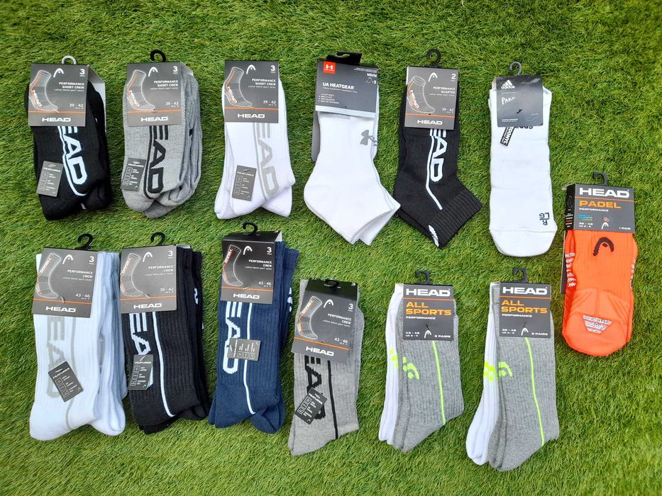 Екипировка Adidas, Lacoste, Nike, Head, Yonex, Roland Garros и други